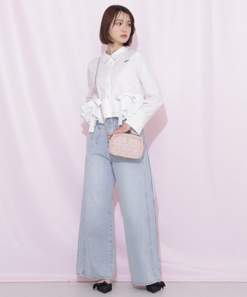 JILL by JILL STUART（ジルバイジルスチュアート）の「パイピングショルダーバッグ（ショルダーバッグ・レディース・ホワイト系その他/ピンク系その他/ブルー・FREE）」の12枚目の写真