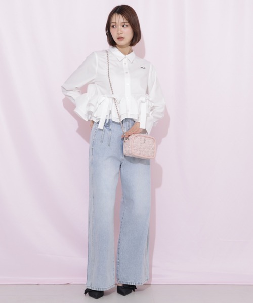JILL by JILL STUART（ジルバイジルスチュアート）の「パイピングショルダーバッグ（ショルダーバッグ・レディース・ホワイト系その他/ピンク系その他/ブルー・FREE）」の13枚目の写真