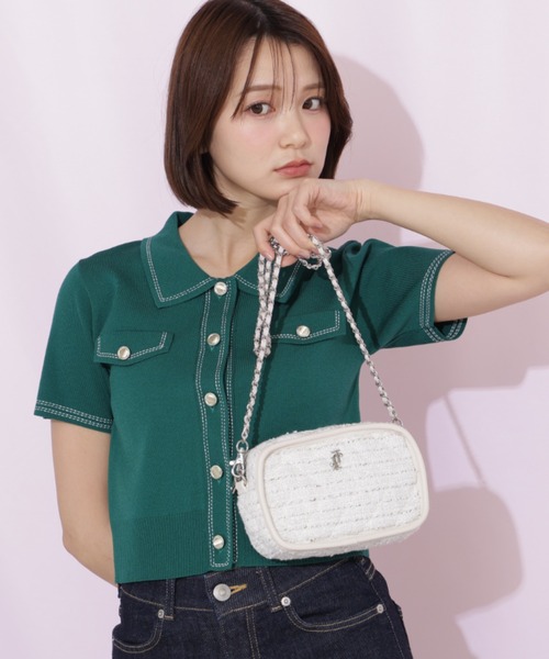 JILL by JILL STUART（ジルバイジルスチュアート）の「パイピングショルダーバッグ（ショルダーバッグ・レディース・ホワイト系その他/ピンク系その他/ブルー・FREE）」の16枚目の写真