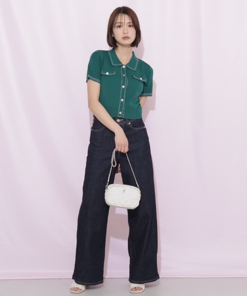 JILL by JILL STUART（ジルバイジルスチュアート）の「パイピングショルダーバッグ（ショルダーバッグ・レディース・ホワイト系その他/ピンク系その他/ブルー・FREE）」の20枚目の写真