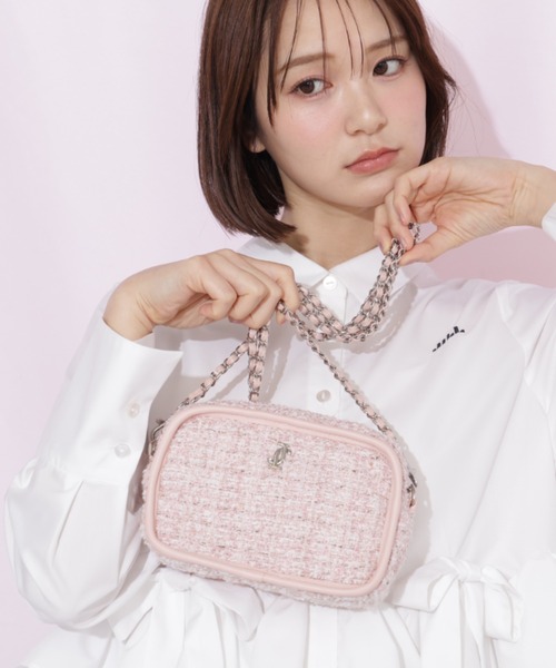 JILL by JILL STUART（ジルバイジルスチュアート）の「パイピングショルダーバッグ（ショルダーバッグ・レディース・ホワイト系その他/ピンク系その他/ブルー・FREE）」の8枚目の写真