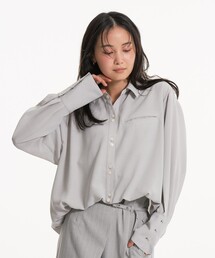 【残りわずか！】バルーンテールシャツ｜ウォッシャブル/速乾/接触冷感/夏服/春服