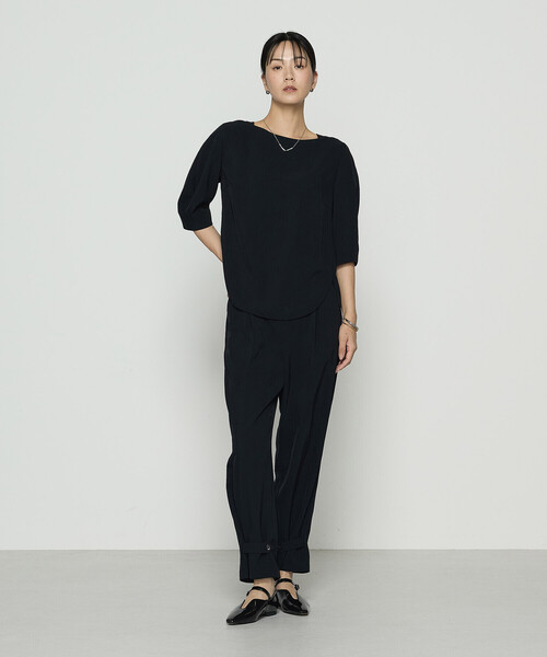 COMME CA（コムサ）の「〔 Sサイズ 〕 トリアセビンテージツイル プルオーバー（Tシャツ/カットソー・レディース・ブラック・5号）」の7枚目の写真