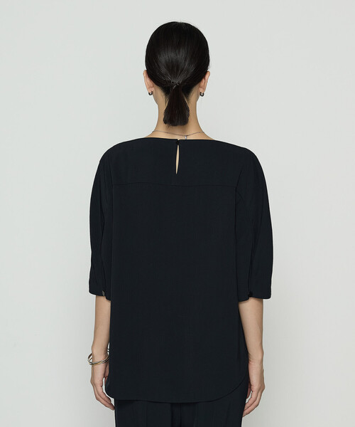 COMME CA（コムサ）の「〔 Sサイズ 〕 トリアセビンテージツイル プルオーバー（Tシャツ/カットソー・レディース・ブラック・5号）」の2枚目の写真