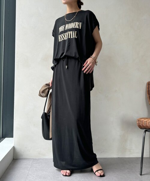 DouDou(ドゥドゥ)の「【セットアップ可能】ソフトIラインスカート(スカート・レディース・ライトグレー/モカ/ブラック・FREE)」の6枚目の写真