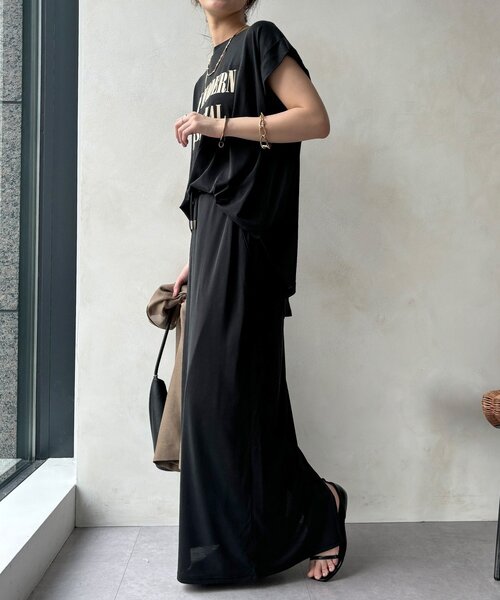 DouDou(ドゥドゥ)の「【セットアップ可能】ソフトIラインスカート(スカート・レディース・ライトグレー/モカ/ブラック・FREE)」の7枚目の写真