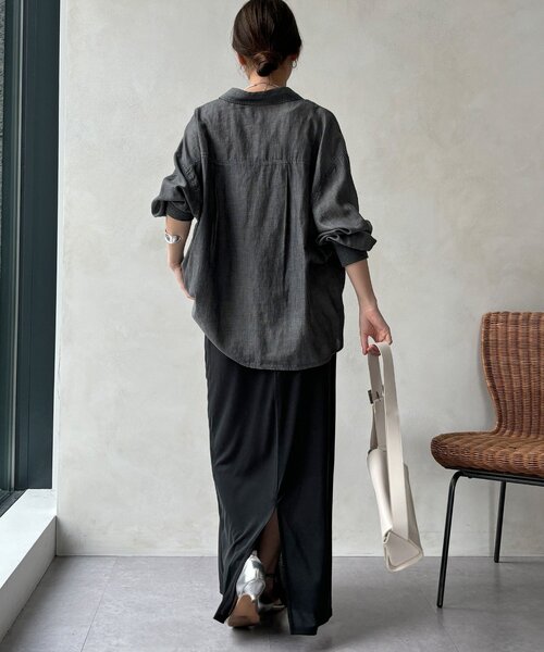 DouDou(ドゥドゥ)の「【セットアップ可能】ソフトIラインスカート(スカート・レディース・ライトグレー/モカ/ブラック・FREE)」の11枚目の写真