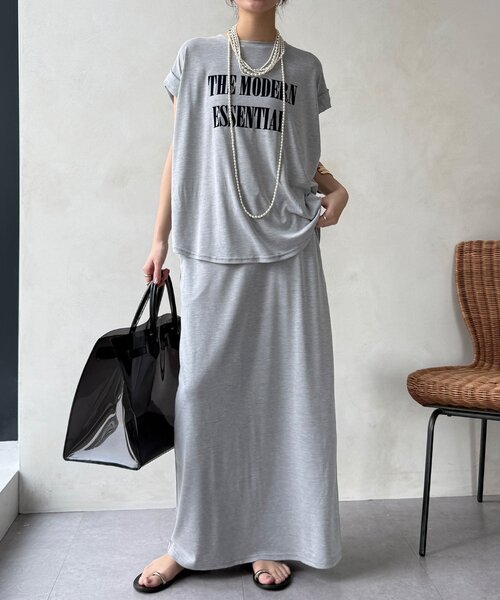 DouDou(ドゥドゥ)の「【セットアップ可能】ソフトIラインスカート(スカート・レディース・ライトグレー/モカ/ブラック・FREE)」の16枚目の写真