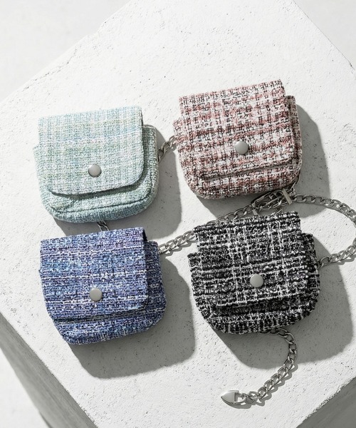 DURAS(デュラス)の「ベルトポーチ+ツイードショートパンツ(その他パンツ・レディース・ピンク/ライム/ブラック/ブルー・ONE SIZE)」の7枚目の写真