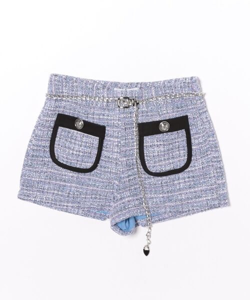 DURAS(デュラス)の「ベルトポーチ+ツイードショートパンツ(その他パンツ・レディース・ピンク/ライム/ブラック/ブルー・ONE SIZE)」の21枚目の写真