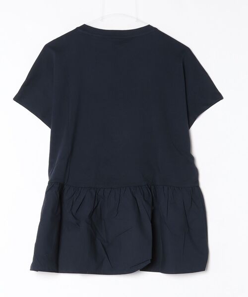 BANANA REPUBLIC FACTORY STORE(バナナリパブリック ファクトリーストア)の「BANANA REPUBLIC FACTORY STORE 日本限定 ミックスメディア ペプラムトップス(Tシャツ/カットソー・レディース・ホワイト/ネイビー/ブラック・XS/S/M/L)」の4枚目の写真