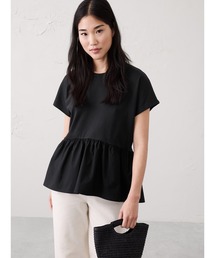 BANANA REPUBLIC FACTORY STORE（バナナリパブリック ファクトリーストア）の「BANANA REPUBLIC FACTORY STORE　　日本限定 ミックスメディア ペプラムトップス（Tシャツ/カットソー）」