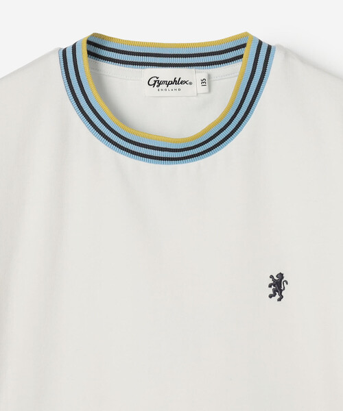 GYMPHLEX（ジムフレックス）の「Gymphlex | キッズ クルーネック ラインTシャツ（Tシャツ/カットソー・キッズ・ブラウン系その他/ブルー系その他5/ホワイト系その他・125/135/115/105）」の4枚目の写真