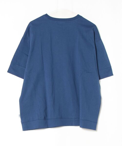 DISCUS ATHLETIC（ディスカス　アスレチック）の「【DISCUS ATHLETIC/ディスカス アスレチック】袖切替ルーズプリント半袖Tシャツ/カレッジプリント半袖スウェットTシャツ（Tシャツ/カットソー・レディース・ラベンダー/スミクロ/ブルー/オフホワイト/ブラウン/イエロー・LARGE/MEDIUM）」の7枚目の写真