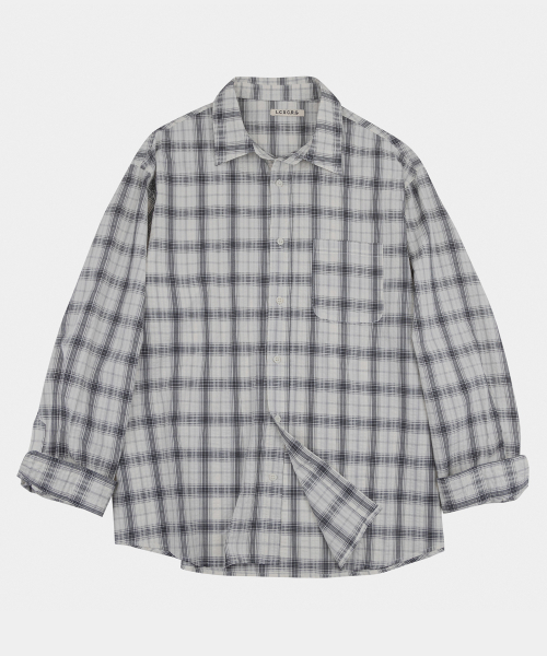 LETTERCOMO(レテルコモ)の「ブロードチェックシャツアイボリー(シャツ/ブラウス・レディース・その他・MEDIUM/LARGE)」の1枚目の写真