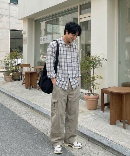 LETTERCOMO(レテルコモ)の「ブロードチェックシャツアイボリー(シャツ/ブラウス・レディース・その他・MEDIUM/LARGE)」の2枚目の写真