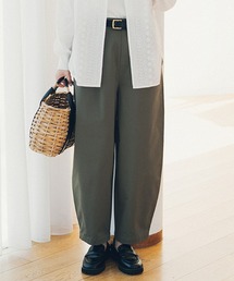 studio CLIP | コットンサテンゆるテーパードパンツ[プチ・プラスサイズあり](その他パンツ)