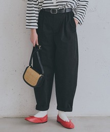studio CLIP | コットンサテンゆるテーパードパンツ[プチ・プラスサイズあり](その他パンツ)