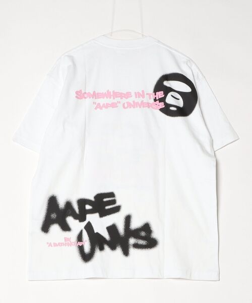 AAPE BY A BATHING APE（エーエイプバイアベイシングエイプ）の「AAPE THEME MAIN TEE（Tシャツ/カットソー・メンズ・ホワイト/ブラック・SMALL/LARGE/X-LARGE/MEDIUM/XX-LARGE）」の11枚目の写真