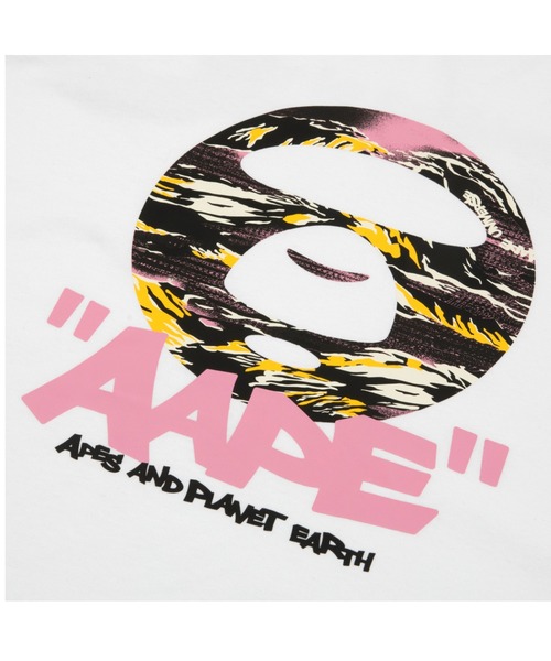 AAPE BY A BATHING APE（エーエイプバイアベイシングエイプ）の「AAPE THEME MAIN TEE（Tシャツ/カットソー・メンズ・ホワイト/ブラック・SMALL/LARGE/X-LARGE/MEDIUM/XX-LARGE）」の4枚目の写真