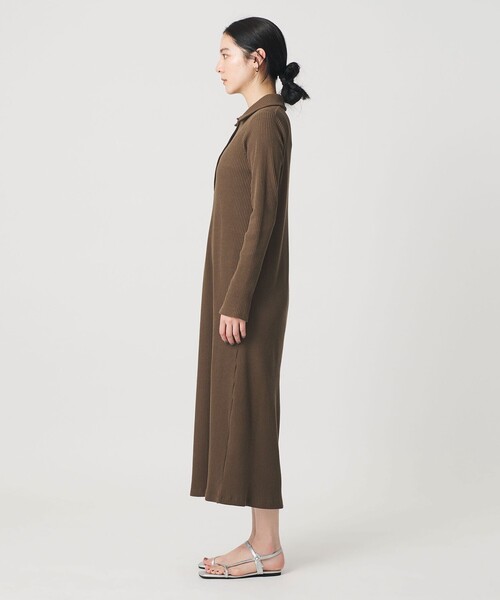 BEAUTY&YOUTH UNITED ARROWS(ビューティーアンドユースユナイテッドアローズ)の「【WEB限定】ポロカラー リブワンピース(ワンピース・レディース・ブラック/ブラウン系/モカ・FREE)」の14枚目の写真