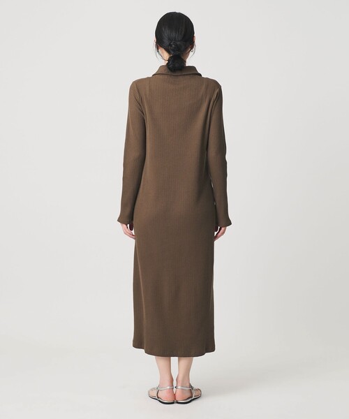 BEAUTY&YOUTH UNITED ARROWS(ビューティーアンドユースユナイテッドアローズ)の「【WEB限定】ポロカラー リブワンピース(ワンピース・レディース・ブラック/ブラウン系/モカ・FREE)」の15枚目の写真