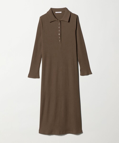 BEAUTY&YOUTH UNITED ARROWS(ビューティーアンドユースユナイテッドアローズ)の「【WEB限定】ポロカラー リブワンピース(ワンピース・レディース・ブラック/ブラウン系/モカ・FREE)」の16枚目の写真