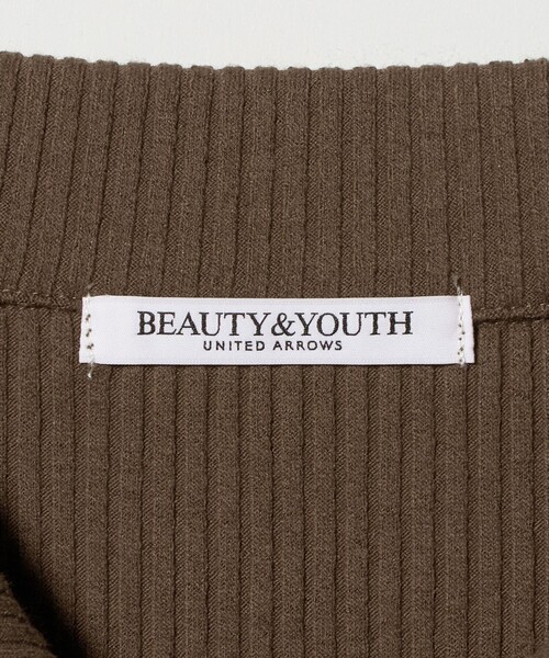 BEAUTY&YOUTH UNITED ARROWS(ビューティーアンドユースユナイテッドアローズ)の「【WEB限定】ポロカラー リブワンピース(ワンピース・レディース・ブラック/ブラウン系/モカ・FREE)」の12枚目の写真