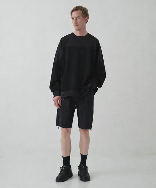 WHITE MOUNTAINEERING（ホワイトマウンテニアリング）の「【White Mountaineering / ホワイトマウンテニアリング】RAGLAN OVERSIZE PULLOVER（スウェット・メンズ・ブラック・3/2/1/0）」の6枚目の写真