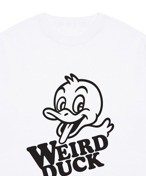 GRAVER（グレーバー）の「[ユニセックス] WEIRD DUCK 半袖Tシャツ_2カラー（Tシャツ/カットソー・レディース・ブラック/ホワイト・SMALL/LARGE/MEDIUM/X-LARGE）」の4枚目の写真