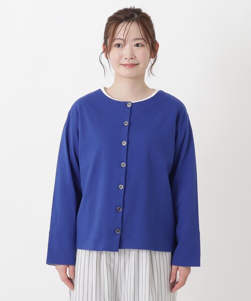 one'sterrace(ワンズテラス)の「バスク クルーネックカーディガン(カーディガン/ボレロ・レディース・ブルー系その他7/グリーン系その他6/その他・02)」の9枚目の写真