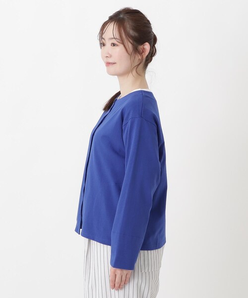 one'sterrace(ワンズテラス)の「バスク クルーネックカーディガン(カーディガン/ボレロ・レディース・ブルー系その他7/グリーン系その他6/その他・02)」の10枚目の写真