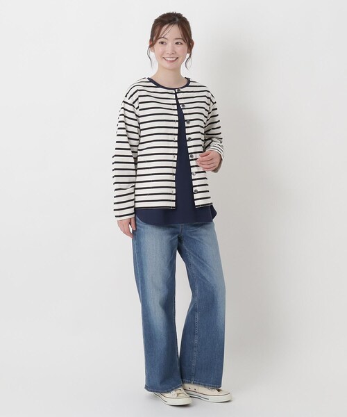 one'sterrace(ワンズテラス)の「バスク クルーネックカーディガン(カーディガン/ボレロ・レディース・ブルー系その他7/グリーン系その他6/その他・02)」の18枚目の写真