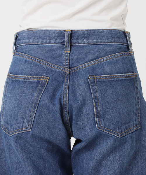 Bonum(ボナム)の「サイドジップワイド5ポケットパンツ:デニムパンツ(デニムパンツ・レディース・ネイビー・32/28/26)」の20枚目の写真