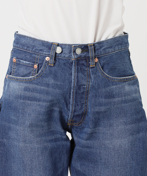 Bonum(ボナム)の「サイドジップワイド5ポケットパンツ:デニムパンツ(デニムパンツ・レディース・ネイビー・32/28/26)」の21枚目の写真