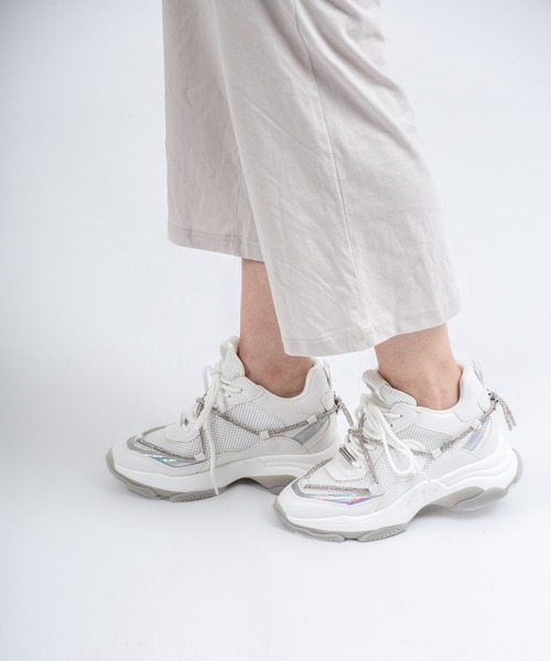 STEVE MADDEN(スティーブマデン)の「【STEVE MADDEN/スティーブマデン】ボリュームソール スニーカー MOTOCROSS(スニーカー・レディース・ホワイト/ブラック・6.5/7/7.5/8/8.5)」の22枚目の写真