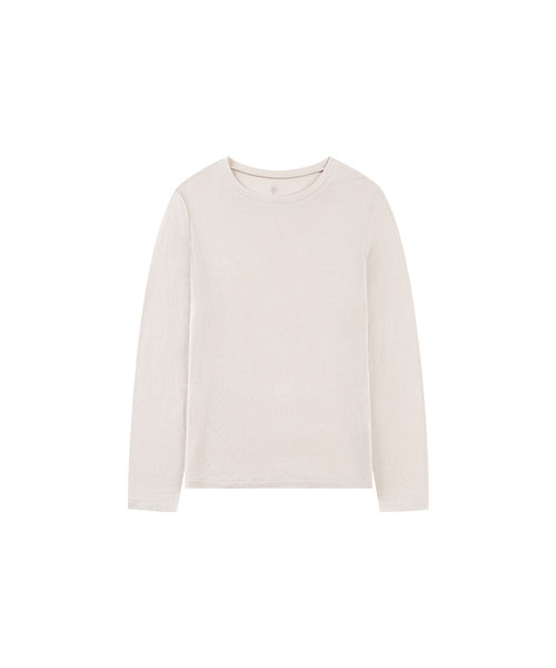 SIYAZU(シヤジュ)の「SITP5253 シルキー ルーズフィットTシャツ_Light beige(Tシャツ/カットソー・レディース・ライトベージュ・ONE)」の1枚目の写真