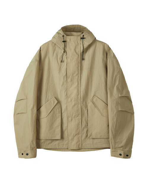 KALAPATTHAR(カラパタール)の「NYLON RIPSTOP LIGHT WEIGHT SHELL SHORT-JACKET - BEIGE(ナイロンジャケット・メンズ・その他・SMALL/MEDIUM/LARGE)」の5枚目の写真