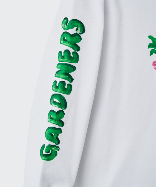 MUSINSA STANDARD KIDS（ムシンサスタンダードキッズ）の「[スロコースターコラボ] ガードナーズリップカフス長袖Tシャツ [ホワイト]（Tシャツ/カットソー・レディース・その他・120/130/140/150/160）」の8枚目の写真