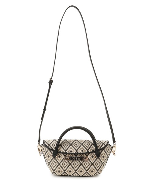 Guess(ゲス)の「SOPHIA Mini Satchel ショルダーバッグ(ショルダーバッグ・レディース・ブラック/イエロー・ONE SIZE)」の6枚目の写真