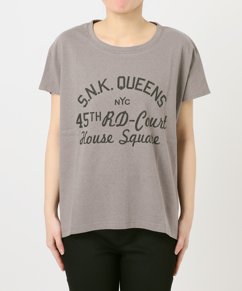 JOURNAL STANDARD（ジャーナルスタンダード）の「【RIDING HIGH/ライディングハイ】ラフィテンジクTEE（Tシャツ/カットソー・レディース・ブルー/ピンク/ブラウン/チャコールグレー/ホワイト・FREE）」の12枚目の写真