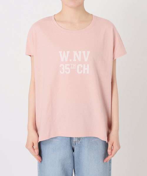 JOURNAL STANDARD（ジャーナルスタンダード）の「【RIDING HIGH/ライディングハイ】ラフィテンジクTEE（Tシャツ/カットソー・レディース・ブルー/ピンク/ブラウン/チャコールグレー/ホワイト・FREE）」の9枚目の写真