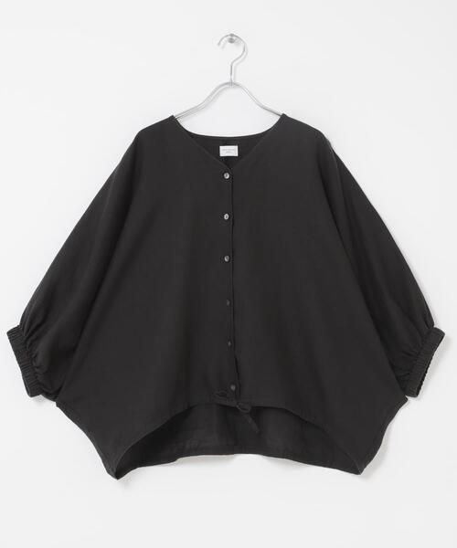 URBAN RESEARCH DOORS（アーバンリサーチドアーズ）の「リネンドロストドルマンブラウス（シャツ/ブラウス・レディース・チェック/モカ/ミント/ブラック・FREE）」の13枚目の写真
