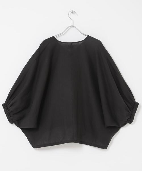 URBAN RESEARCH DOORS(アーバンリサーチドアーズ)の「リネンドロストドルマンブラウス(シャツ/ブラウス・レディース・チェック/モカ/ミント/ブラック・FREE)」の18枚目の写真