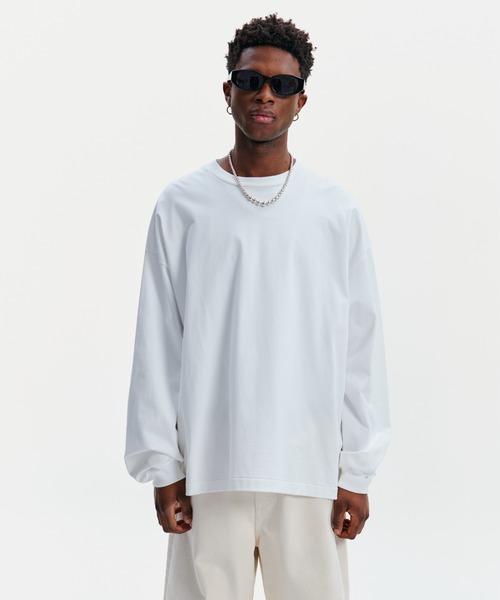 COOTIE PRODUCTIONS(クーティープロダクションズ)の「Spanish Pima Boxy L/S Tee(Tシャツ/カットソー・メンズ・ブラック/ホワイト・LARGE/MEDIUM/SMALL/X-LARGE)」の7枚目の写真