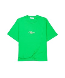 MSGM KIDS（エムエスジーエムキッズ）の「MSGM KIDS ドレープディテール Tシャツ（Tシャツ/カットソー）」
