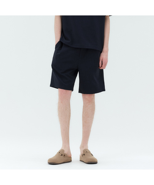 MINDBRIDGE(マインドブリッジ)の「ツートンフルバンディングハーフパンツ - 2カラー MYHP3134(その他パンツ・メンズ・ネイビー/ベージュ/ブラック・36/34/32/30/29)」の3枚目の写真