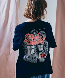 M2682 PINKMOTEL モモクマプリントTEE