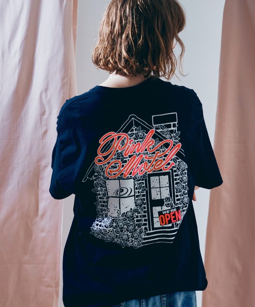 M2682 PINKMOTEL モモクマプリントTEE（Tシャツ/カットソー）｜RNA
