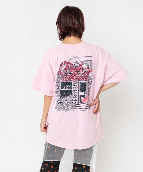 RNA(アールエヌエー)の「M2682 PINKMOTEL モモクマプリントTEE(Tシャツ/カットソー・レディース・アッシュグレー/ブラック/ホワイト/ピンク・MEDIUM)」の14枚目の写真